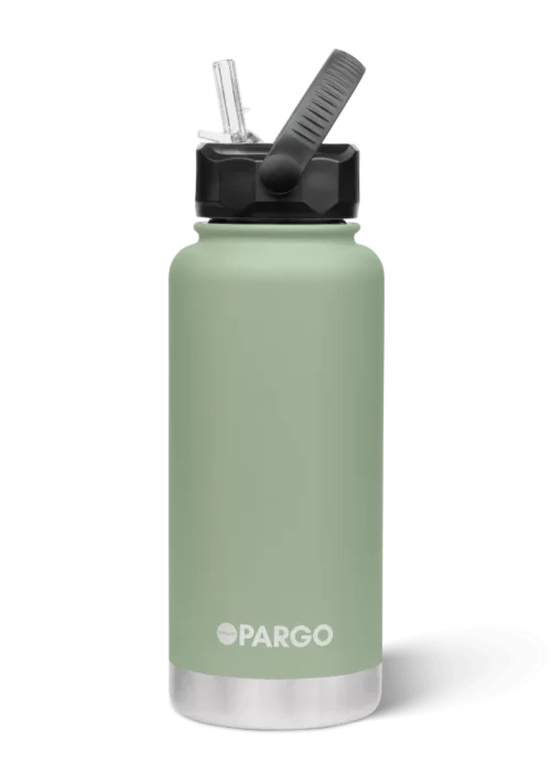 950mL Insulated Bottle w/ Straw Lid